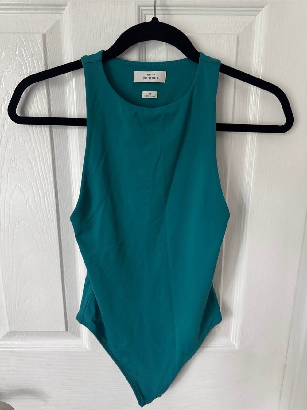 NWOT Aritzia Babaton Contour Teal Sleeveless Bodysuit